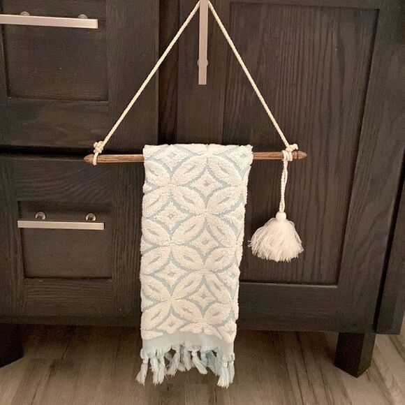 Wooden Macrame Towel Hanger  - Picture 6 of 6